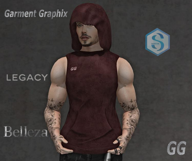 GG - Hooded Red Vest 