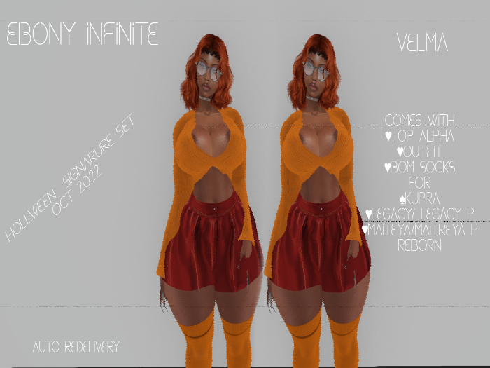 {EI}EBONY INFINITE-velma{costum}{FATPACK}