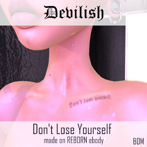 Devilish. Collarbone tattoo. 