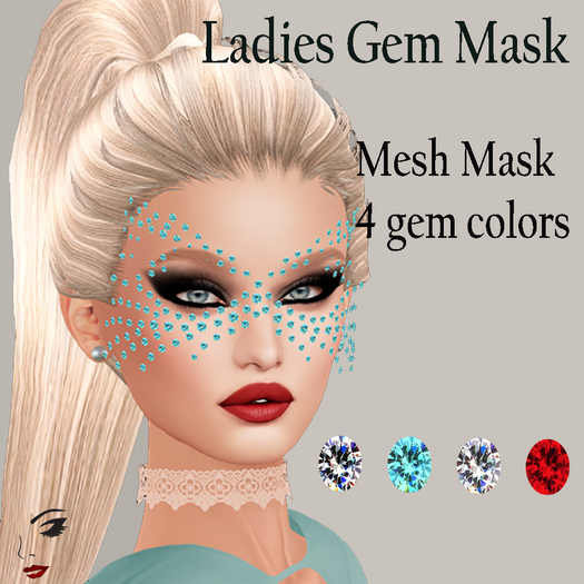YGTL - LADIES GEM MESH MASK