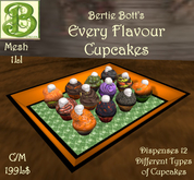 Bertie Bott's Every Flavor Cupcakes, Dispenser V2, 1LI