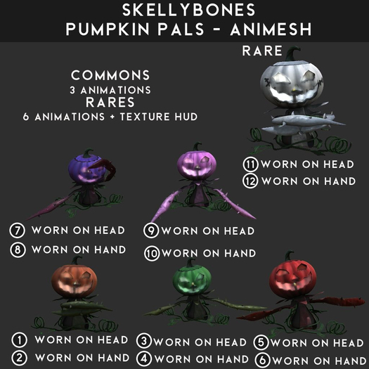 Skellybones -- Pumpkin Pals #9 COMMON