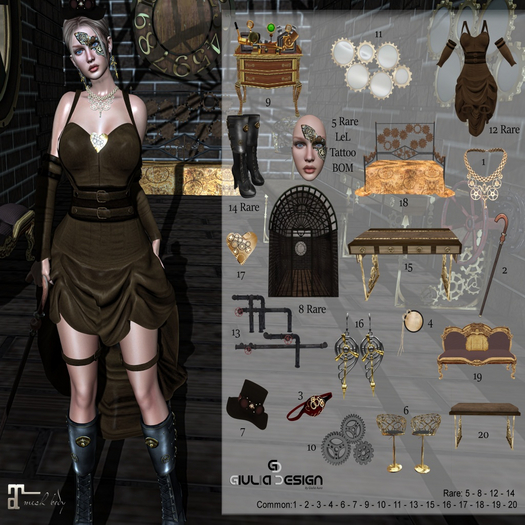 12 DRESS-[GIULIADESIGN]-LUCETTA.- RARE