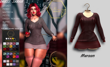 Brillancia - Sarah dress  MAROON
