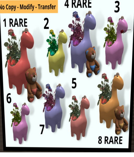 04 Spring Love Plants Bear Purple RARE