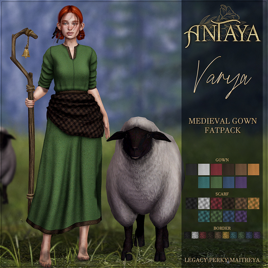 :: ANTAYA :: Medieval gown "Varya" FATPACK (wear)