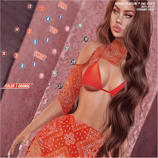 5) "Off-Line" x "Paisley" Top / Blue / Freya