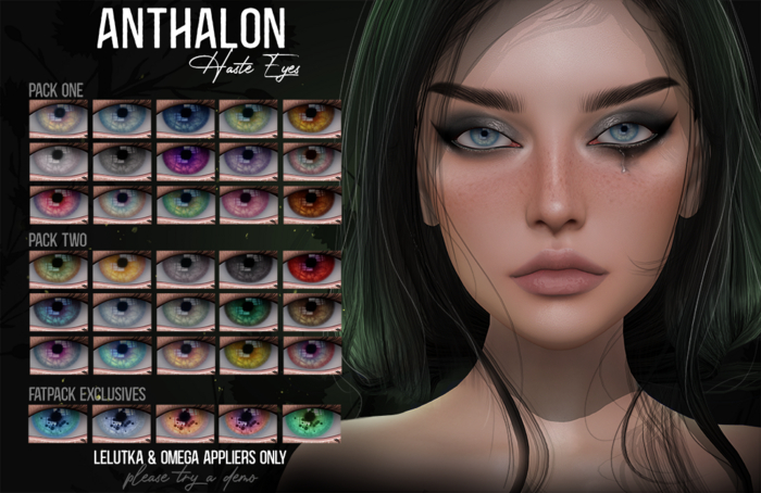 = ANTHALON = Haste Eyes *PACK 1* (LELUTKA/OMEGA)