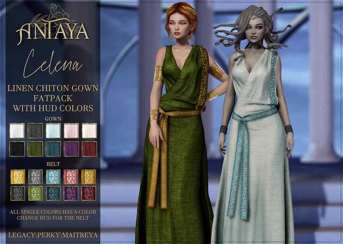 :: ANTAYA :: Linen gown "Celena" FATPACK (wear)