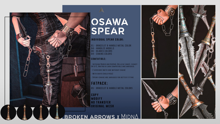 BROKEN ARROWS X MIDNA - Osawa Spear - FATPACK