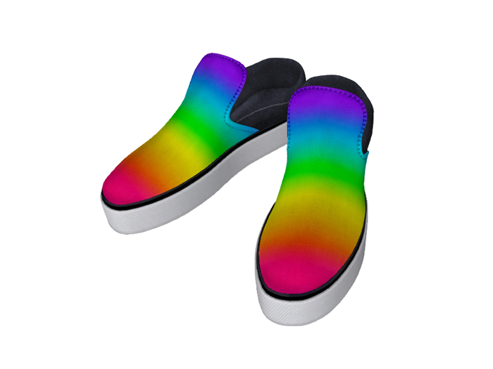 Rainbow Slip Ons