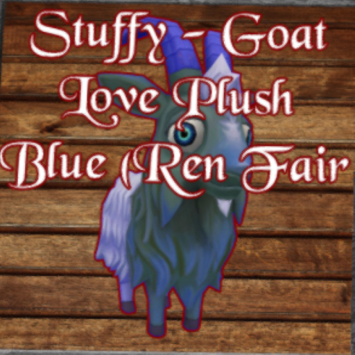 DFS Stuffy - Goat Love Plush Blue (Ren Fair 2021)