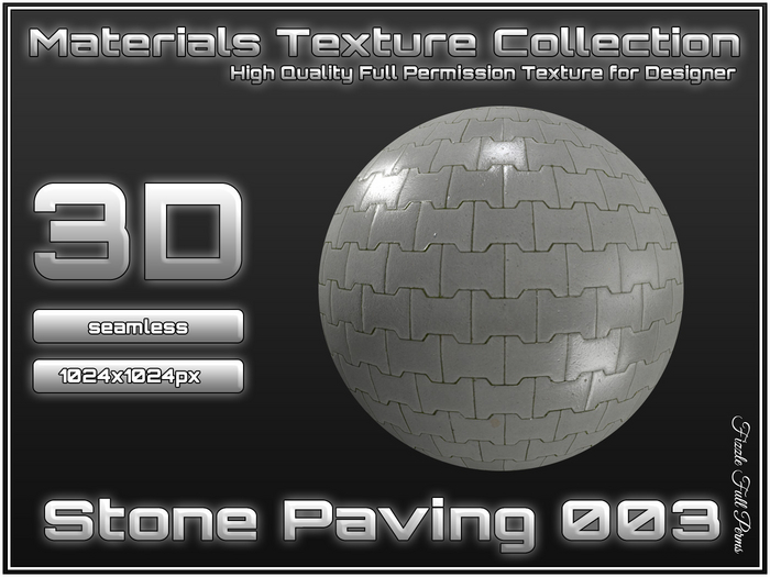 *Fizzle Full Perms* Texture - Stone Paving 003