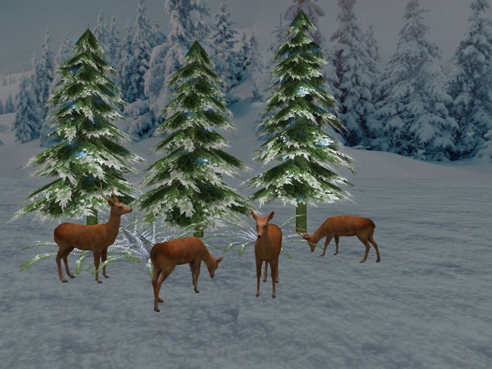 Winter decor for garden