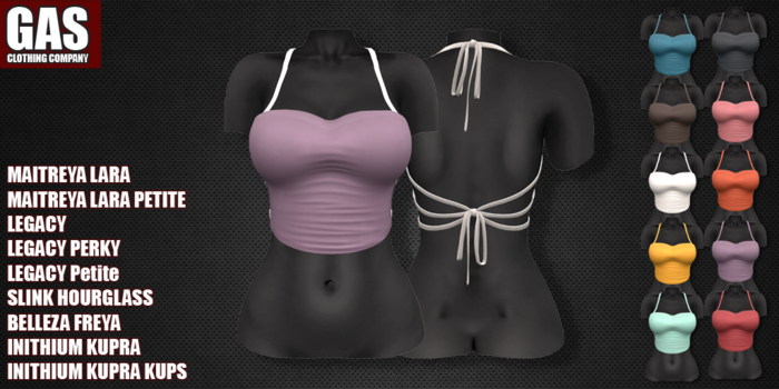 GAS [Halter Top Letizia - 10 Colors w/HUD FATPACK]
