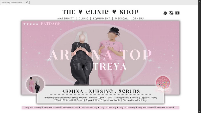 :TCS: Armina - [fatpack set] - Nursing Scrubs Shirt - (Lara)