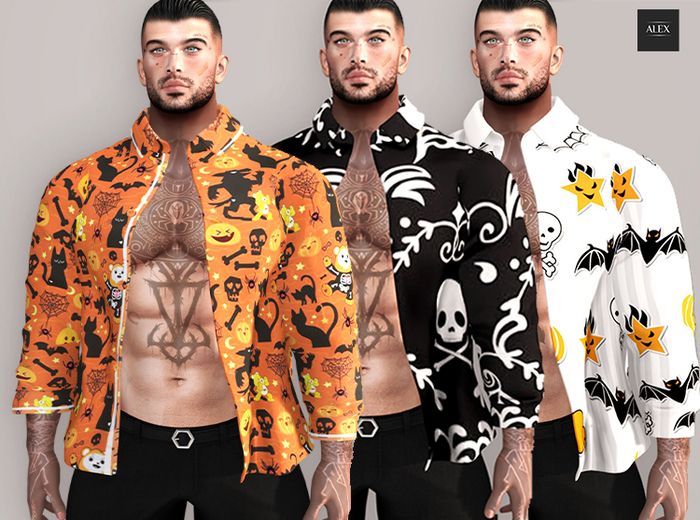 *ATLAS* INITHIUM KARIO LEGACY OPEN SHIRTS Halloween PACK 
