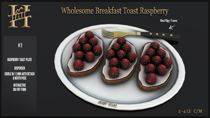 Chef Hill. Wholesome Breakfast Toast Raspberry 