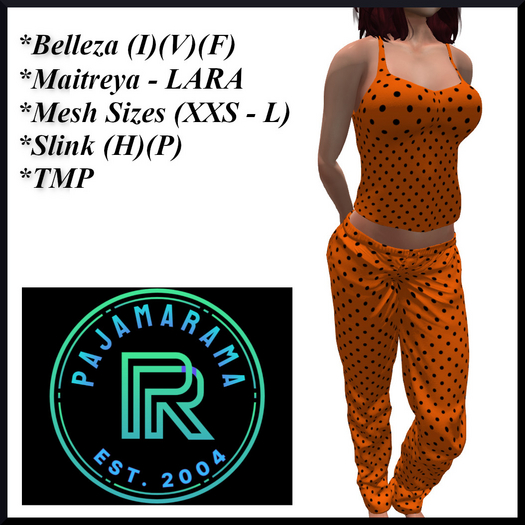 PAJAMARAMA - HALLOWEEN3 - ORANGEPOLKADOTS