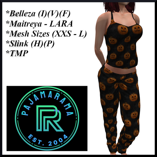 PAJAMARAMA - HALLOWEEN3 - BLACKPUMPKINS