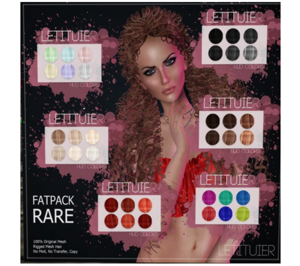 {Letituier} Cida Hair - Fatpack RARE