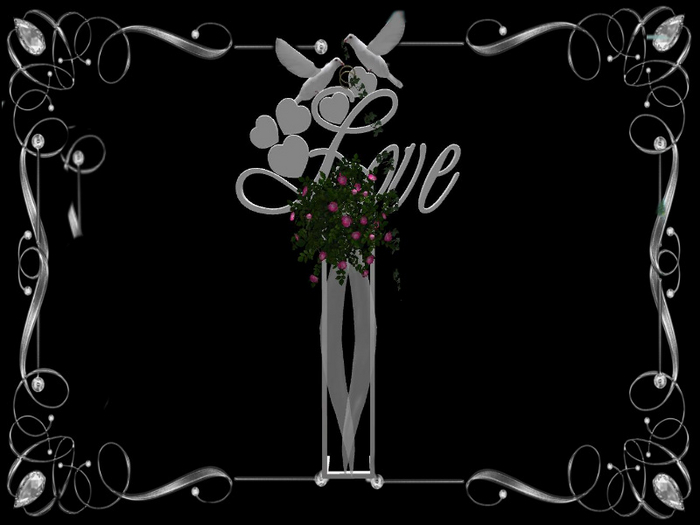 Wedding Doves flying white pink Roses