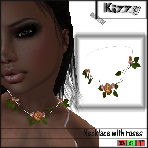 .:Kizzy:. necklace with roses