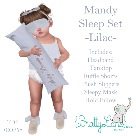{BL}Mandy Sleep Set-Lilac