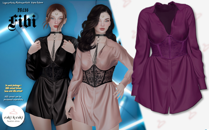 plum VAKI KVAKI dress ~Fibi~