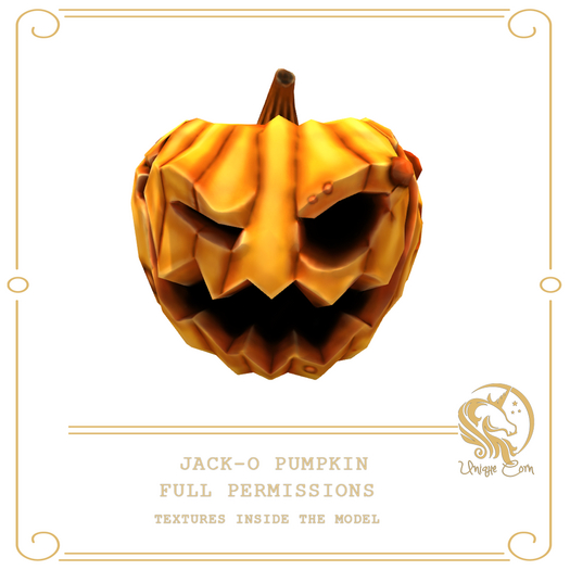 Full Perm Jack-o Pumpkin