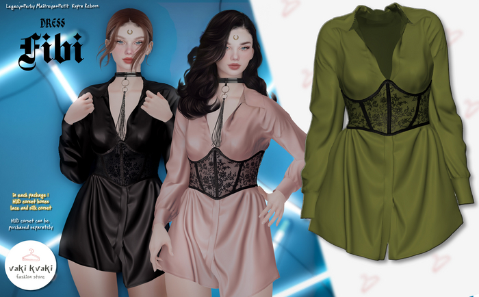 green VAKI KVAKI dress ~Fibi~