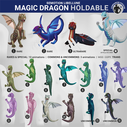 SEmotion Libellune Magic Dragon Holdable COMMON 05