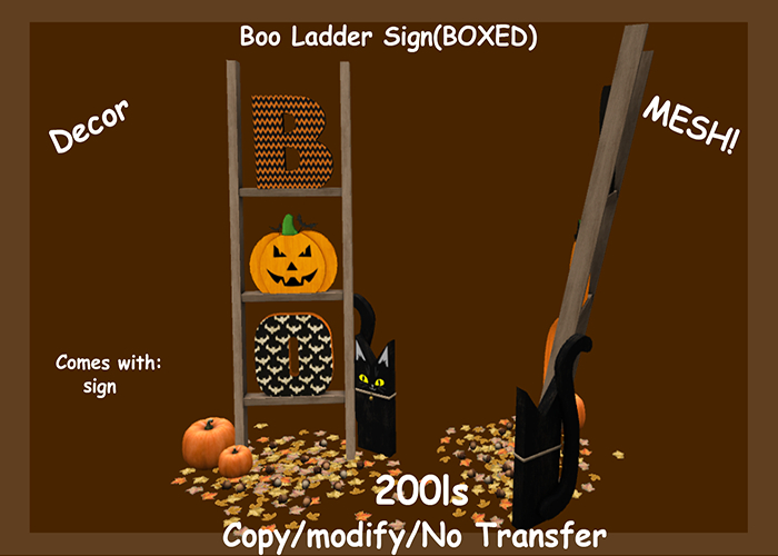 Boo Ladder Sign(BOXED)