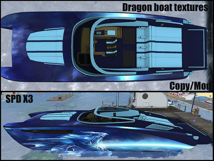 KDees SPD X3 Blue Dragon BOAT TEXTURES