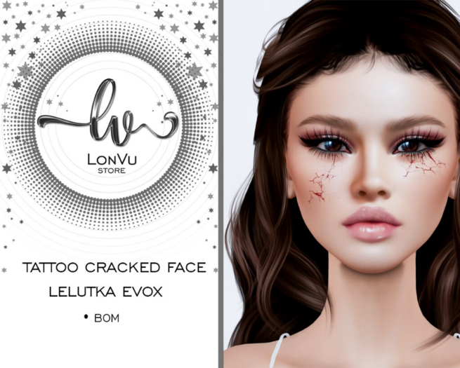 ::LonVu::Tattoo Cracked face