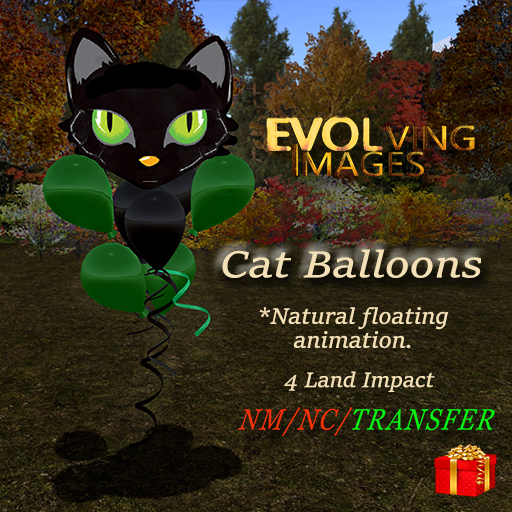 Cat Balloons Giftable Packed