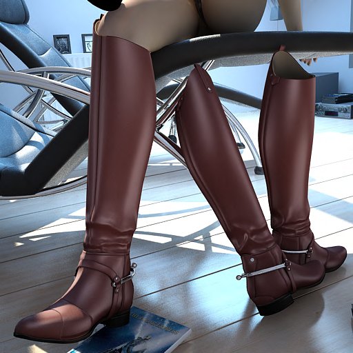 Sidewinder Riding Boots (Brown)