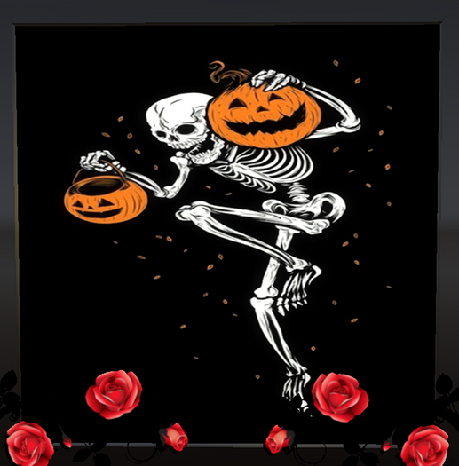 *WildWood* Halloween Skeleton Frame  (Resize Menu on Touch)