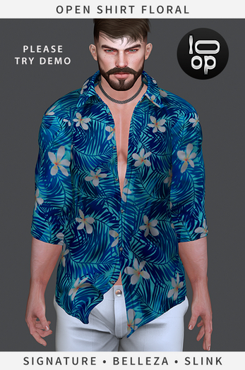 [loop] Open Shirt Floral 04 Belleza/Signature/Slink