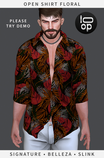 [loop] Open Shirt Floral 05 Belleza/Signature/Slink