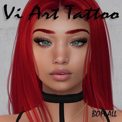 VI ART Tattoo BOM Femeli Eyebrows  red