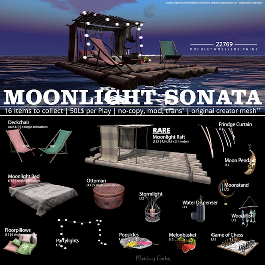 22769 Moonlight Raft - RARE