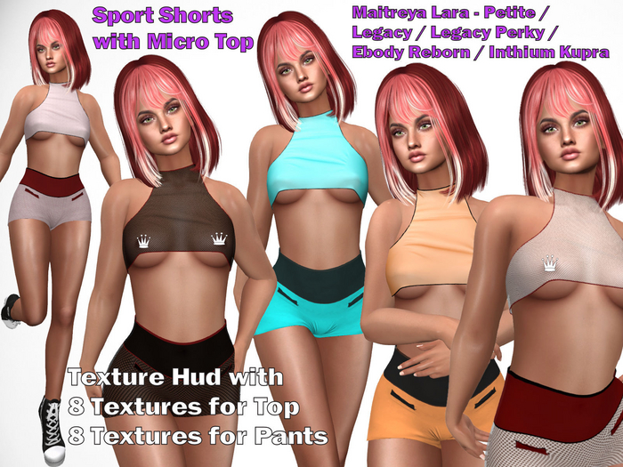 Sport Shorts  with Micro Top