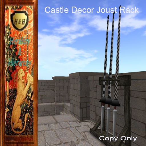 Joust Lance Rack (B & W) Decoration
