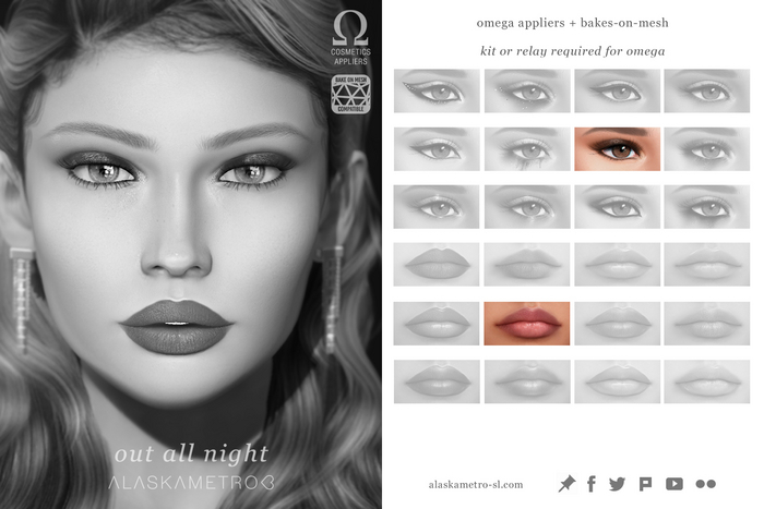 alaskametro<3 "Out All Night" makeup set TESTER | EvoX BOM | Bakes-on-Mesh/Classic | OMEGA applier