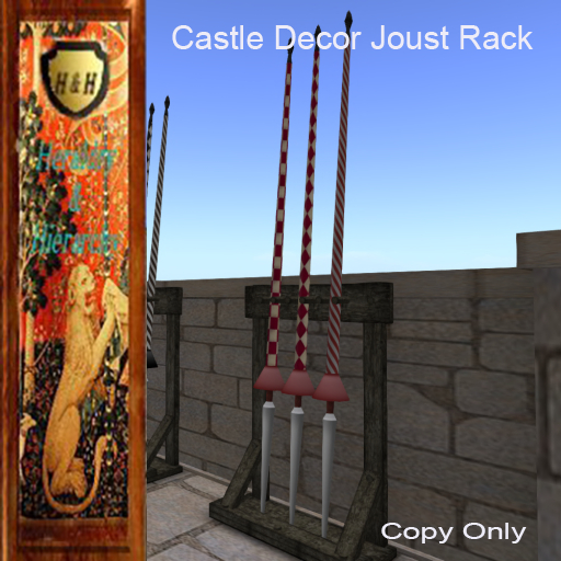 Joust Lance Rack (R& W) Decoration