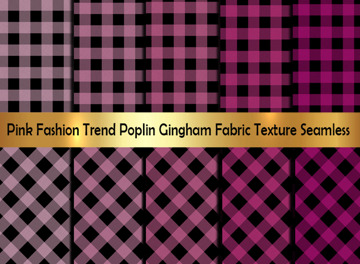 Second Life Marketplace - Pink Fashion Trend Poplin Gingham Fabric ...