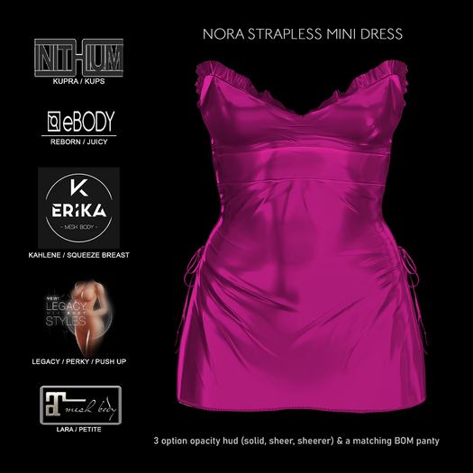 Commotion Nora Strapless Mini Dress PINK