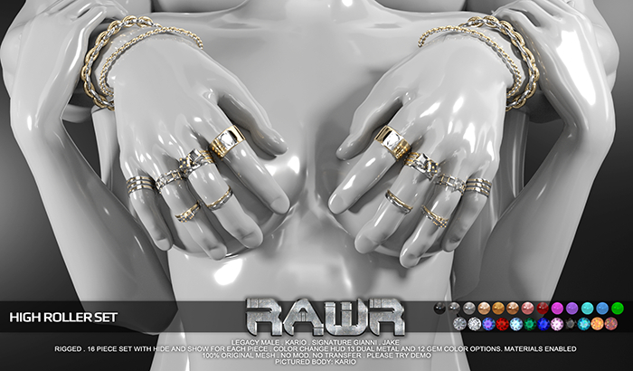 RAWR! High Roller Set DEMO (add me)