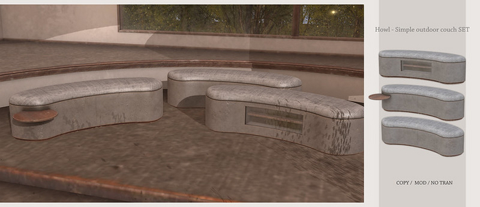 Howl - Simple outdoor couch SET [ADD]